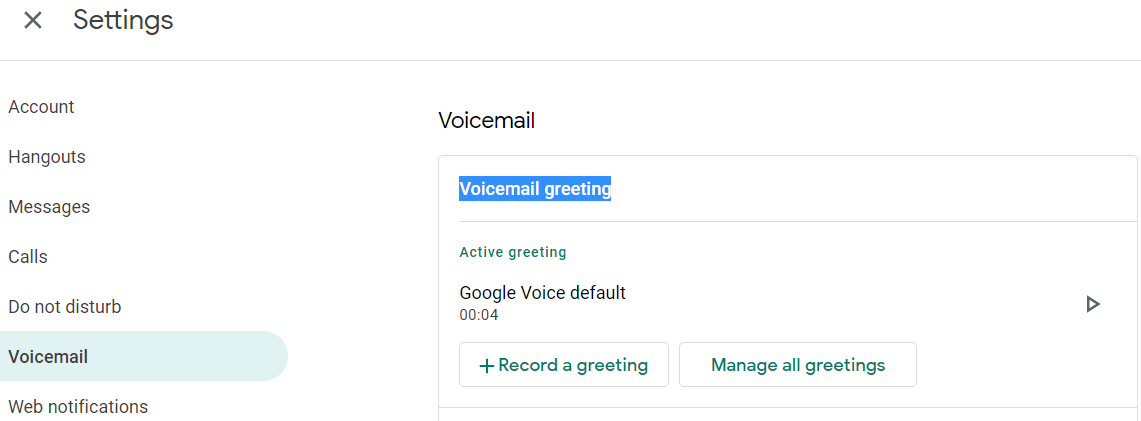 Google Voice来电铃音-Voice greeting