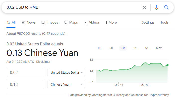 Google Voice 拨打中国大陆手机号的费率为0.13人民币
